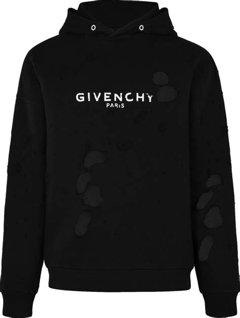 givenchy paris destroyed hoodie price|givenchy hoodie with holes.